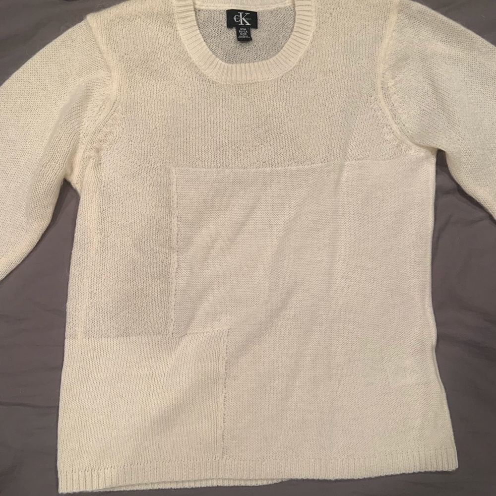 White Calvin Klein sweater